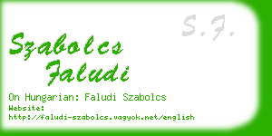 szabolcs faludi business card